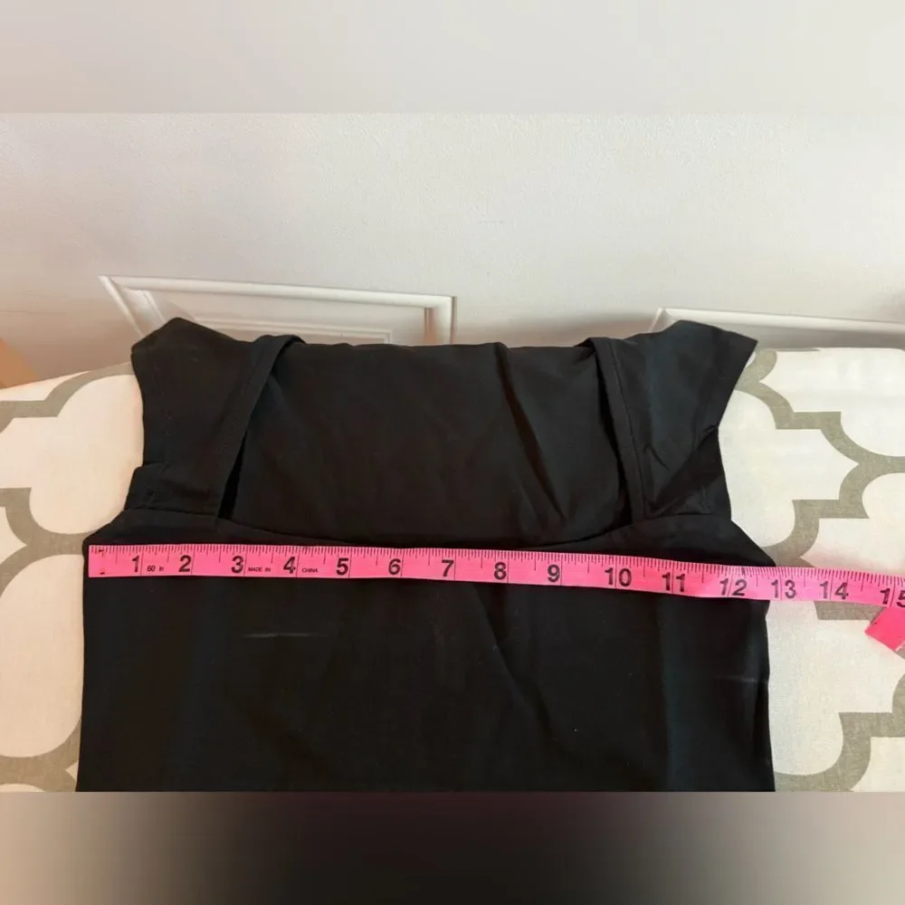 J.Crew Squareneck cap-sleeve top in stretch cotton blend NWT Size XXS